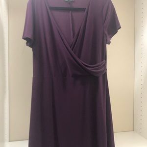 Purple a-line dress size 16